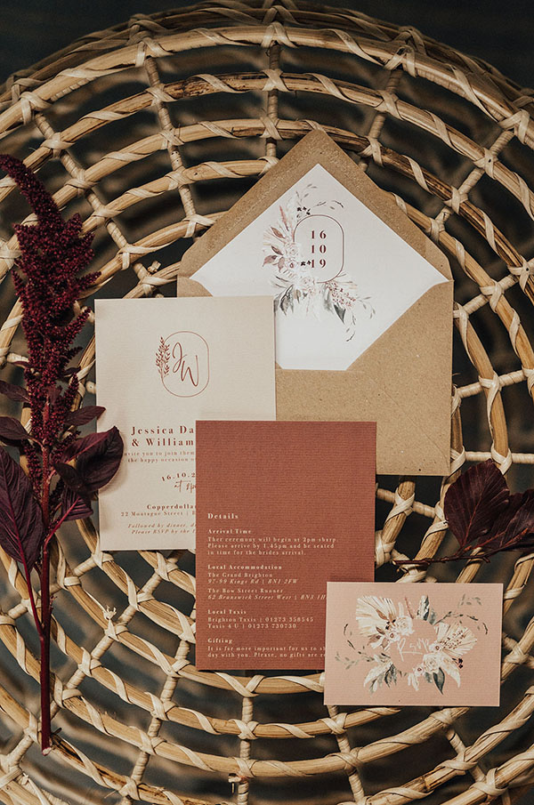 inviti matrimonio autunnale
